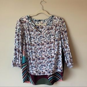 Anthropologie multi printed Top